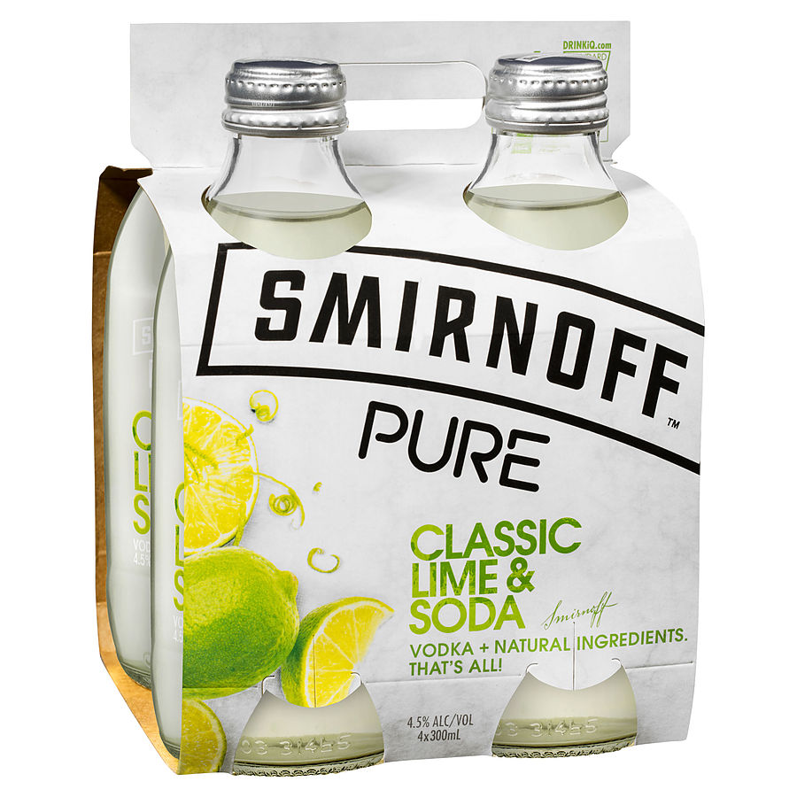 Smirnoff Pure Lime And Soda 300ml - Image 1