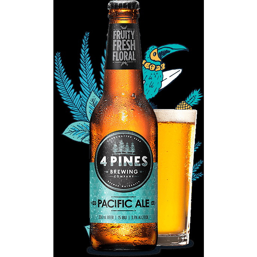 4 Pines Pacific Ale 3.5% 330ml - Image 1
