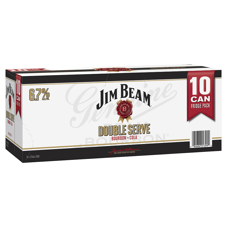 Jim Beam White Double Serve And Cola 6.7% - Image 1