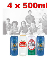 more on International Beer 4 Pack 500ml Cans