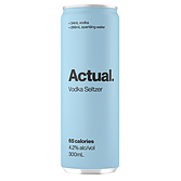 more on Actual Vodka Seltzer 300ml Can 4.2%