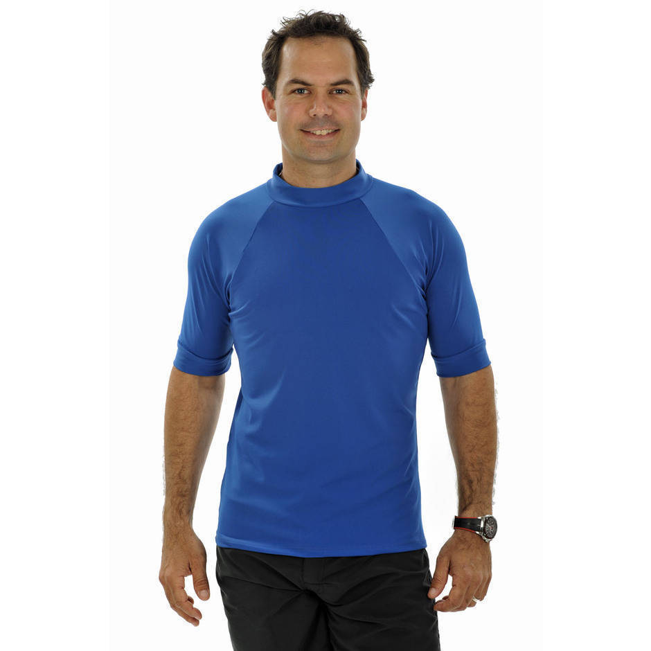 Men`s Short Sleeve Rash Shirt 2XL 4XL ocean Size 2XL 4XL