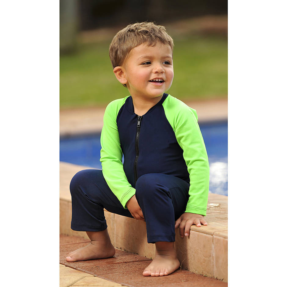 long sleeve baby boy swimsuit