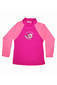 more on Girls Long sleeve rash shirt - Pink with Light Pink Sleeves