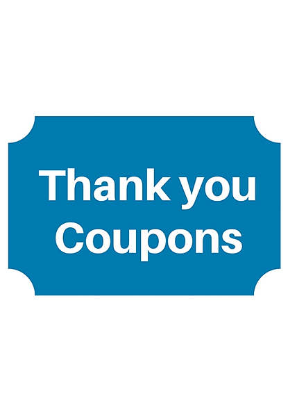 Thank you coupons and bounce back offers - Image