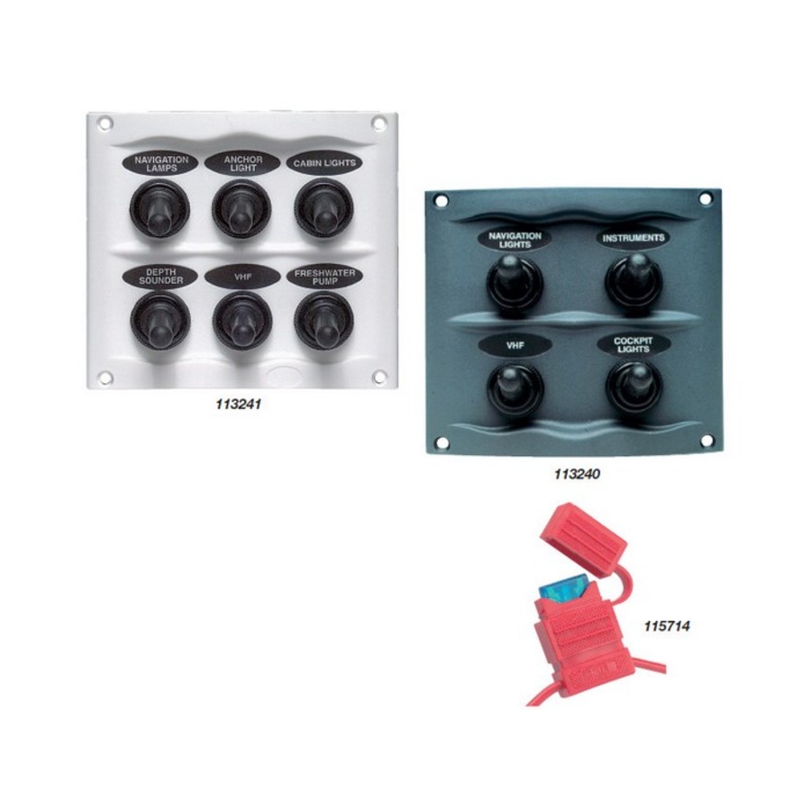 BEP Splash Proof Switch Fuse Panel - Grey