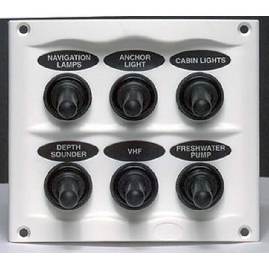 BEP Splash Proof Switch Fuse Panels With Power Socket - White
