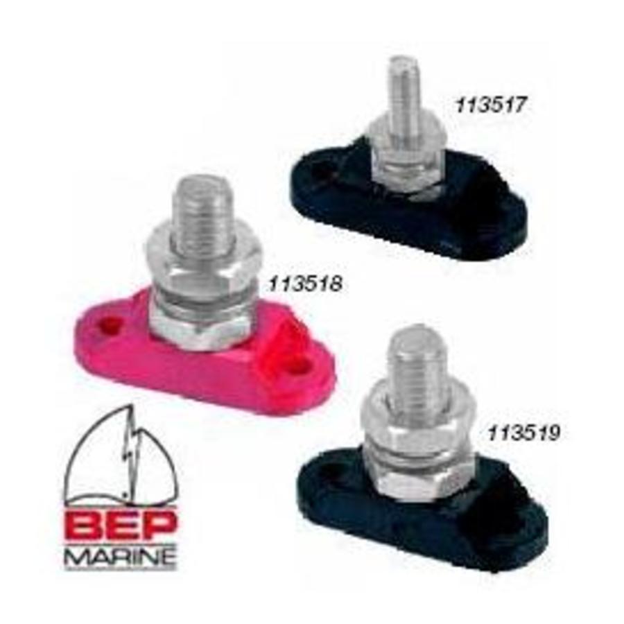 BEP Insulated Single Power Stud - 6mm Red