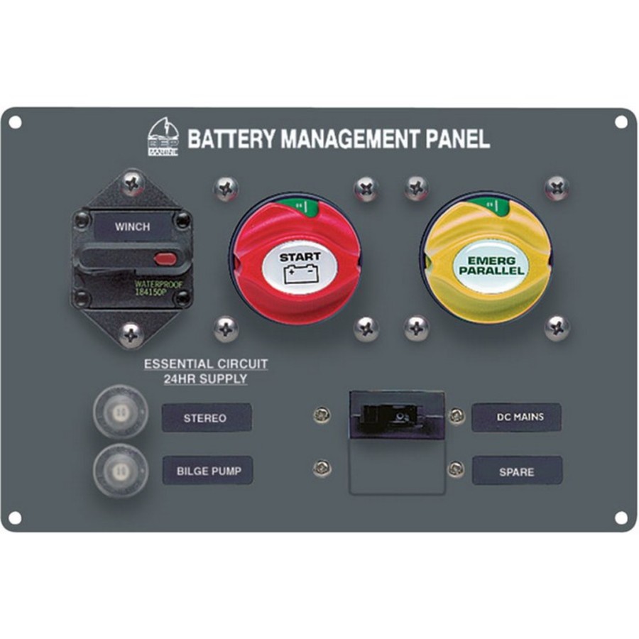 BEP Battery Management Panel - Type Four Single Engine Two Battery Banks - Image 1