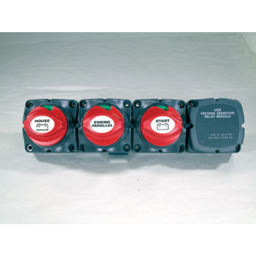 Switch Battery Cluster 3 Gang Horz 100a Vsr Electrical