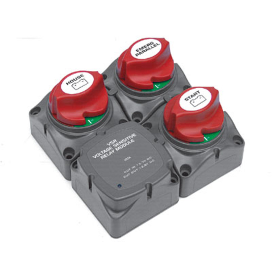 Switch Battery Cluster 3 Gang Sq 100a Vsr Electrical