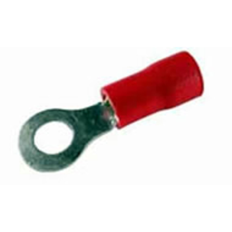 Pre-insulated Ring Terminals - Red 100 Pack - Image 1