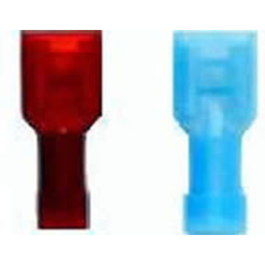 Pre-insulated External Spade Terminals - Red 100 Pack