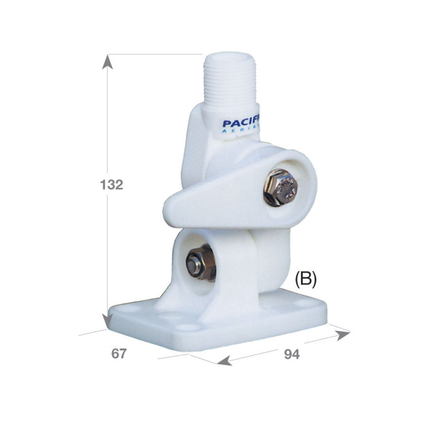 Mount Aerial Fold Down Nylon Heavy Duty Marine Aerials, Mounts and Cables