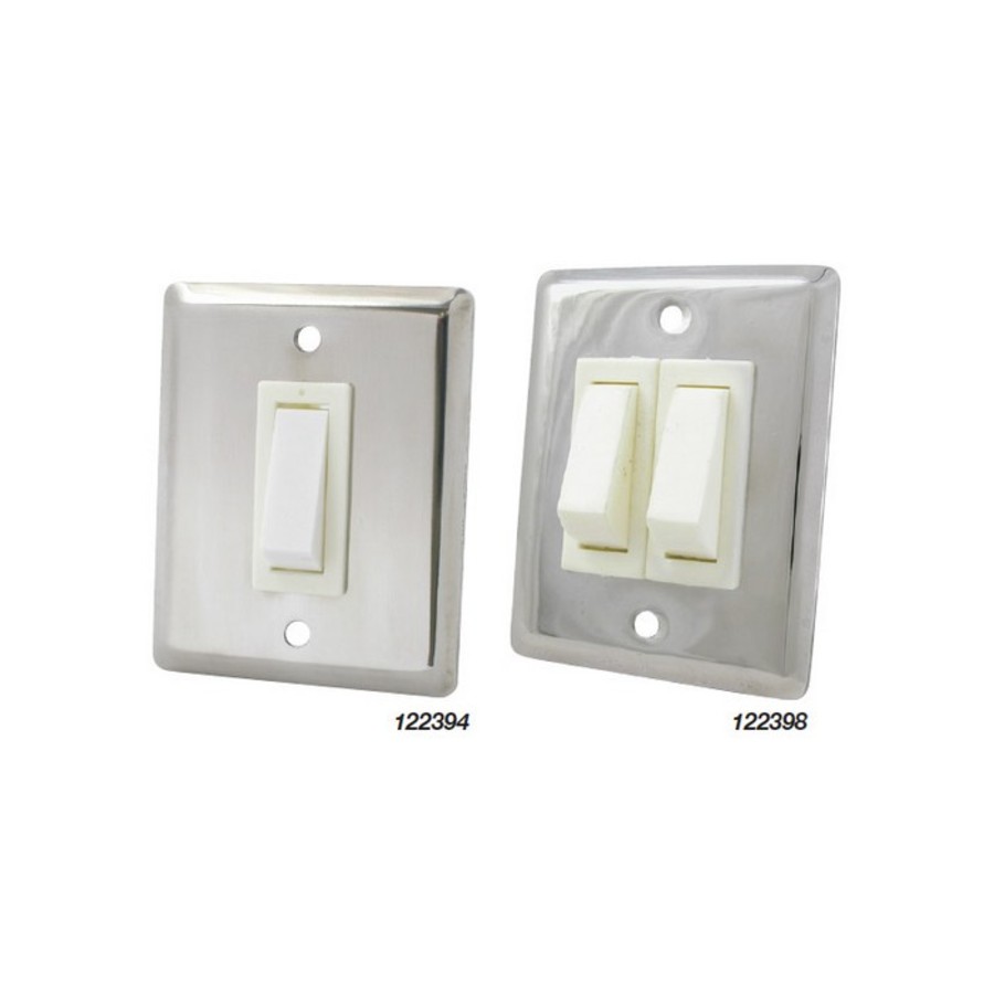 Light Switch - Stainless Steel Single