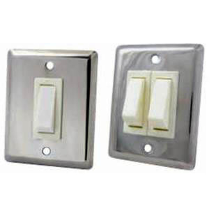 Switch Wall Mount Single Brass - Light Switches and Dimmers - Lighting