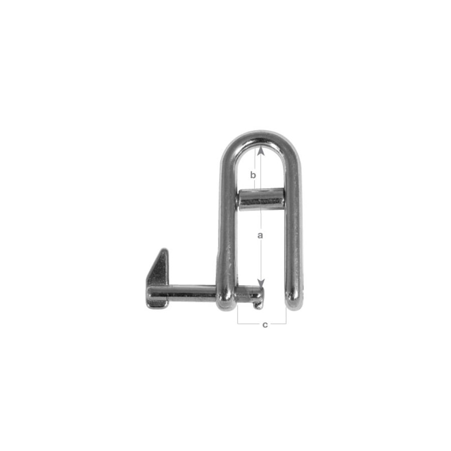 Stainless Steel Quick Release Halyard Shackles - 8mm