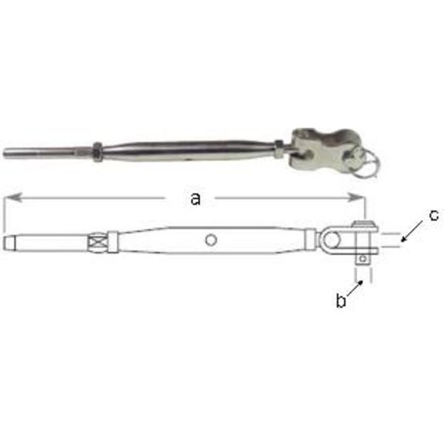 Turnbuckle G316 TogSwage 532 X M8