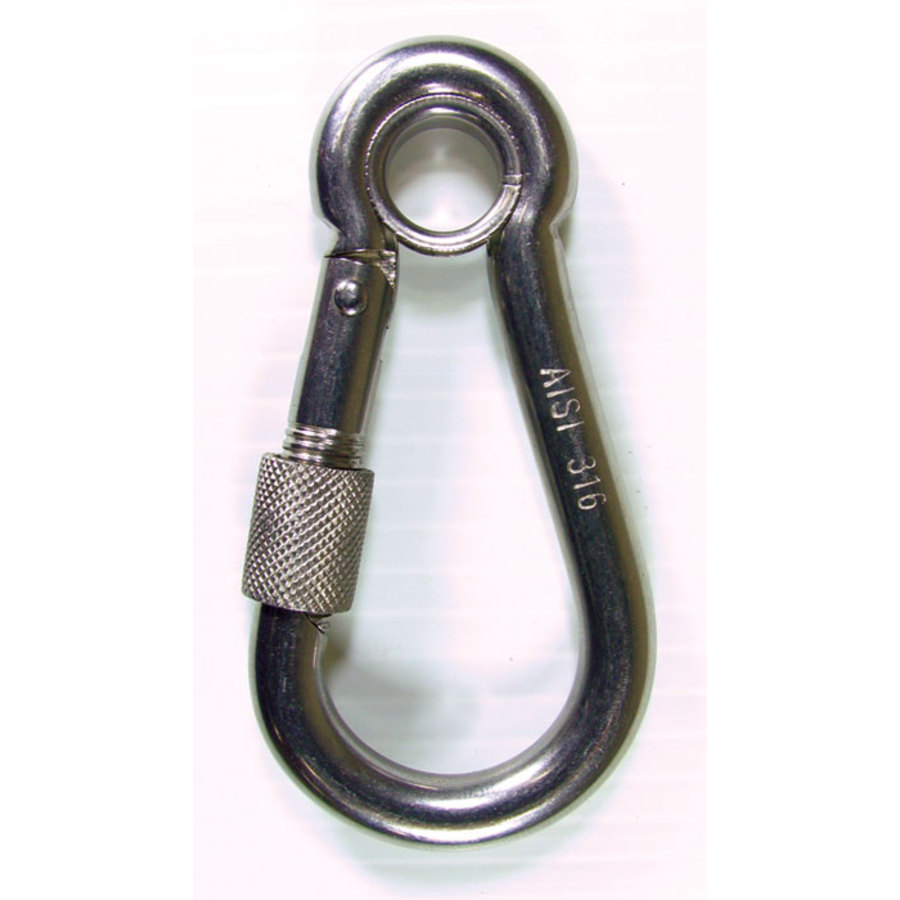 Stainless Steel Carbine Hook - 80mm - Image 1