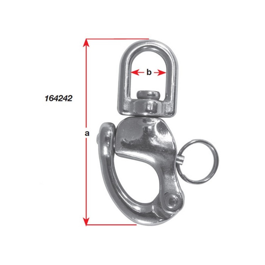 Stainless Steel Swivel Snap Shackle - 70mm