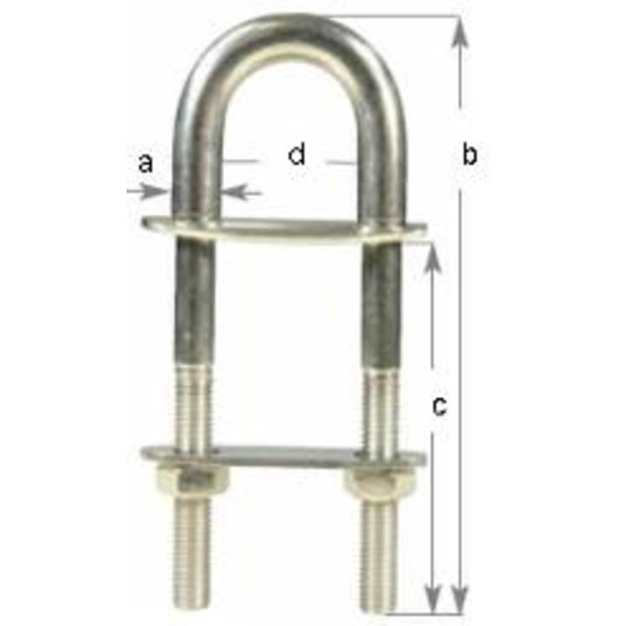 Stainless Steel U Bolts - M8