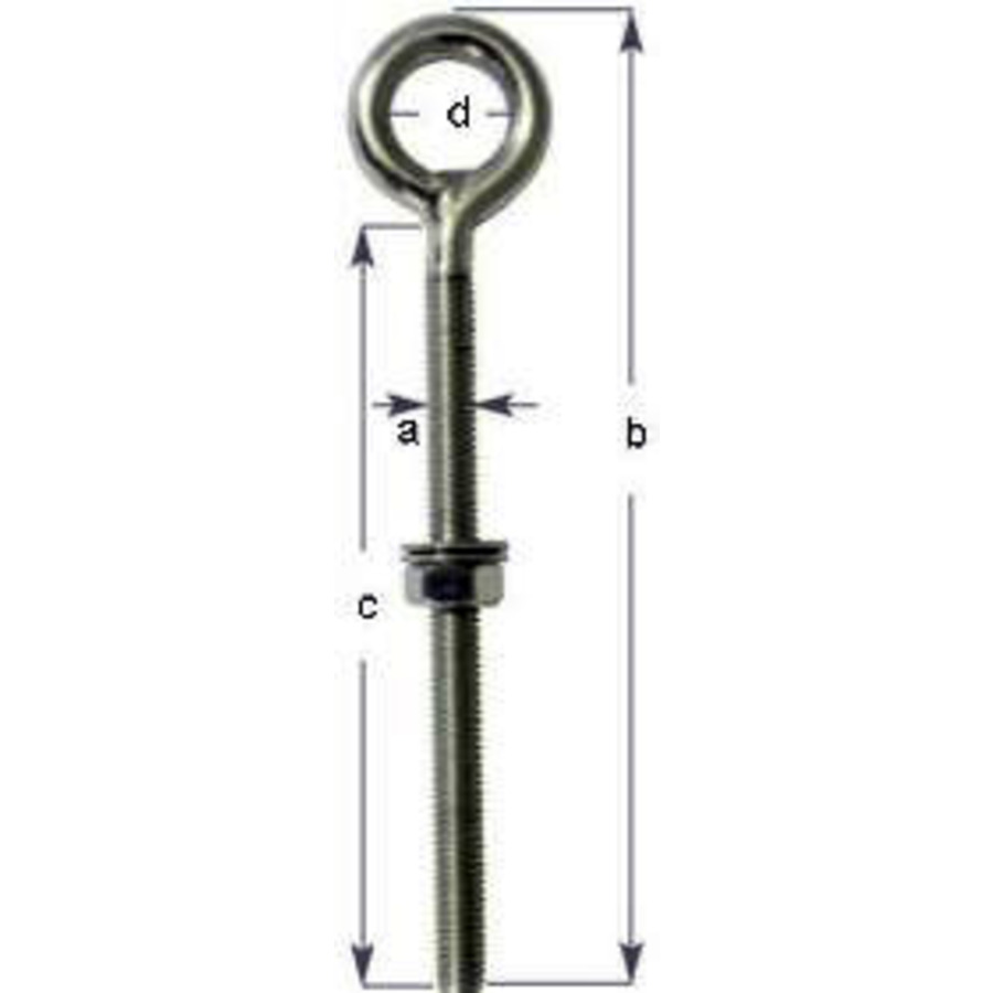 Stainless Steel Eye Bolts - M6