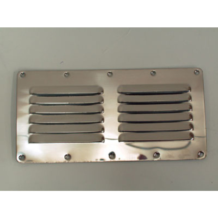 Louvre Vent - Stainless Steel 2x6 Louvres