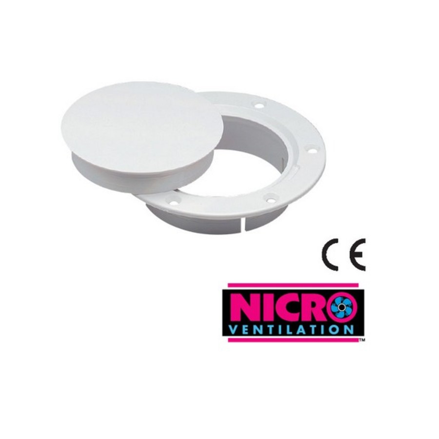 Deck Plate and Cap TS Nicro 100mm Id Vent