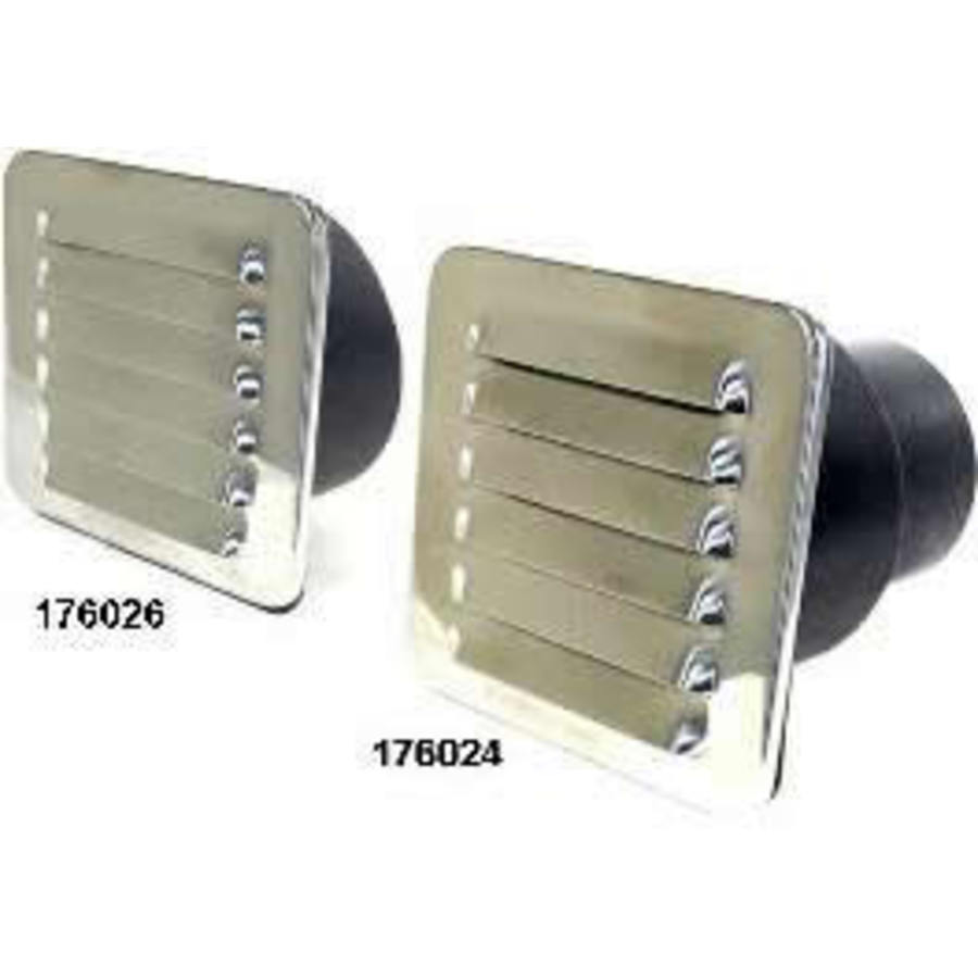 Louvre Vents - Stainless Steel with Tail