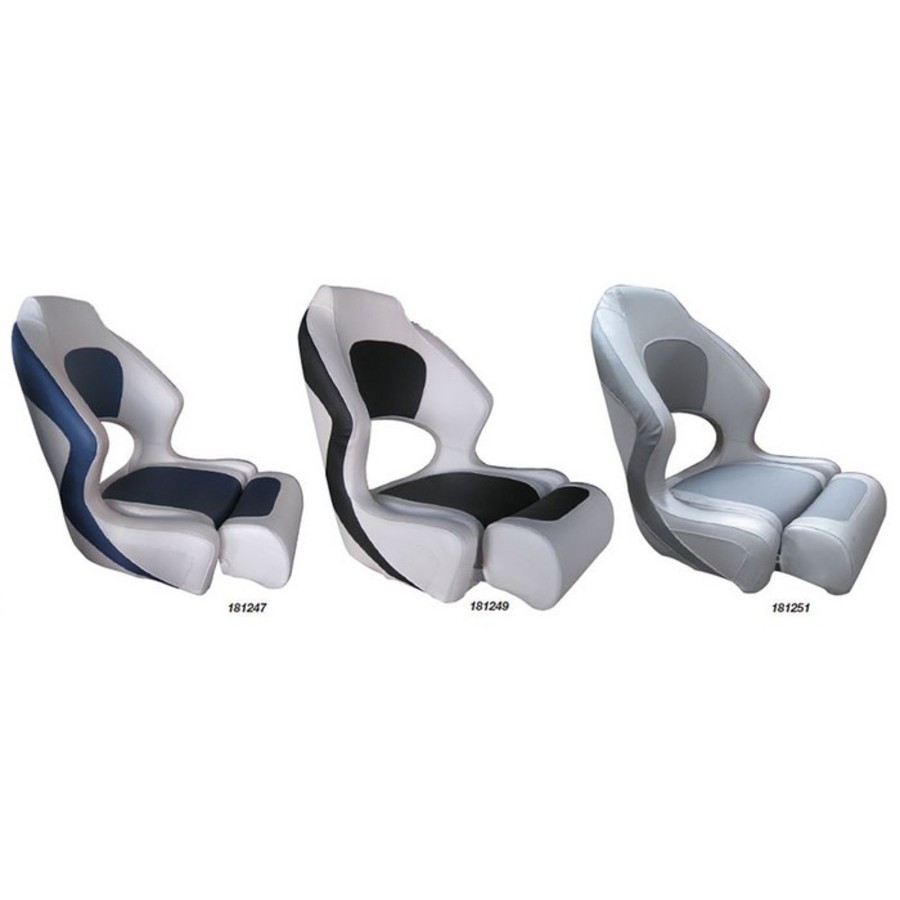 Deluxe Sport Seat - White and blue - Image 1