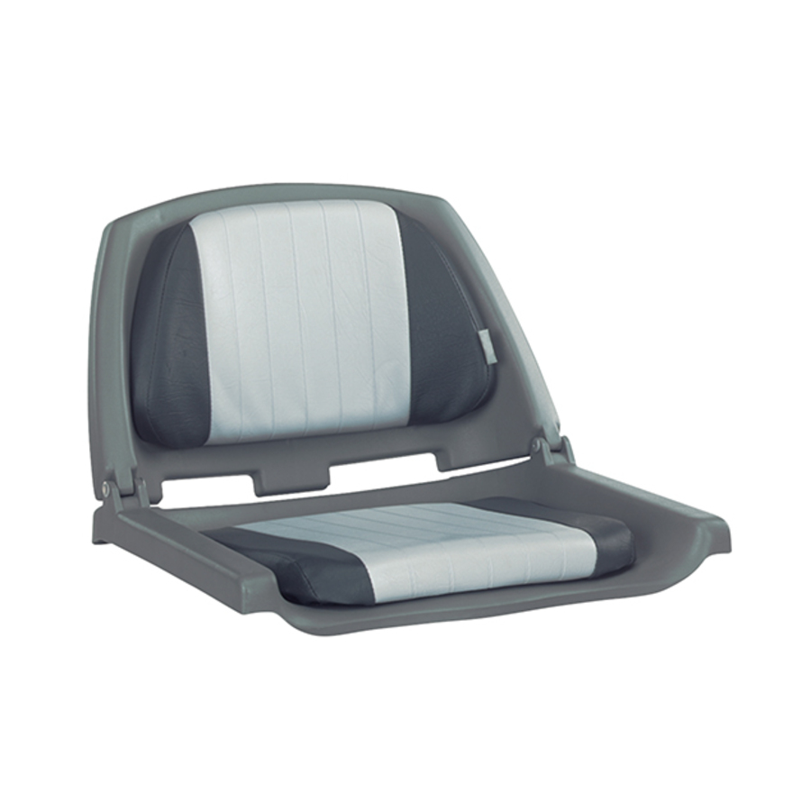 Crew Seat - Folding Padded - Grey Shell - Grey/Charcoal Pad