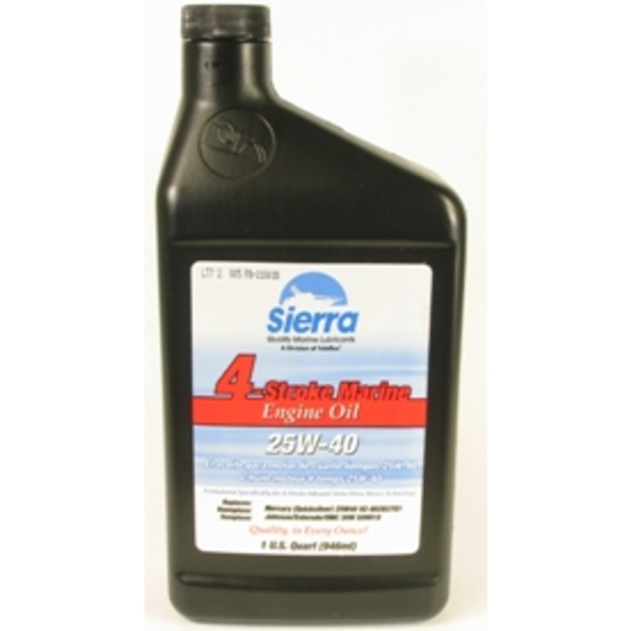 Oil Eng 25w-40 Stern Drv 946ml (1qt) - Oils, Lubricants and Accessories