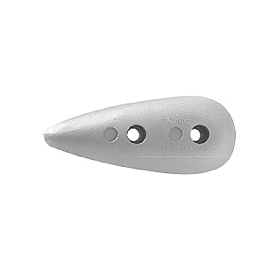 Zinc Teardrop Anode - With Fixing Holes 0.48kg - Image 1
