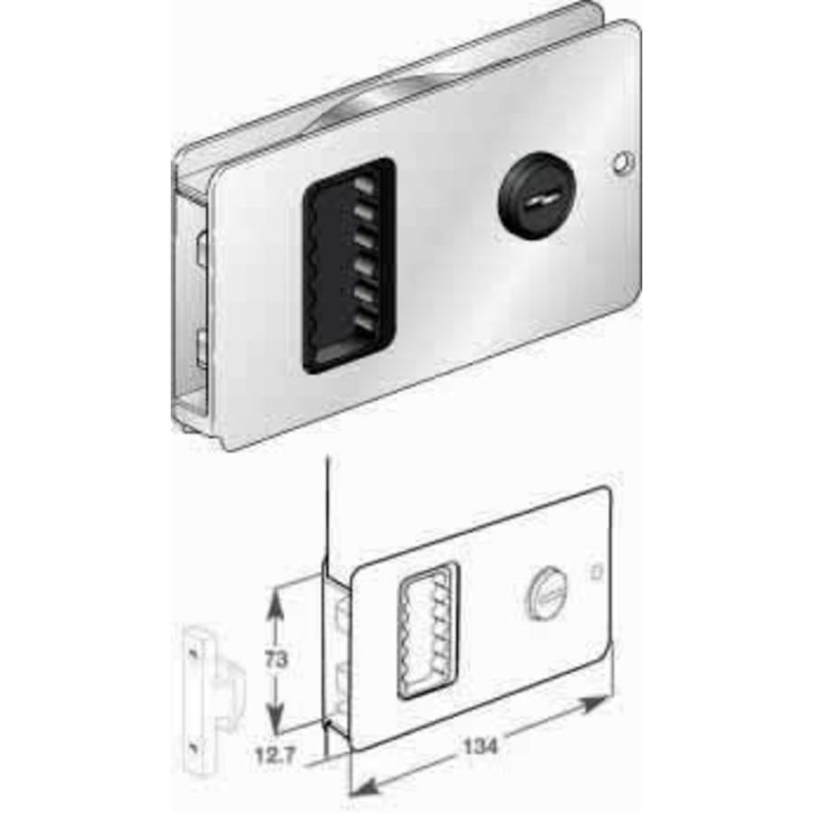 Key Blank 800 Ser T/S Mobella Door Locks