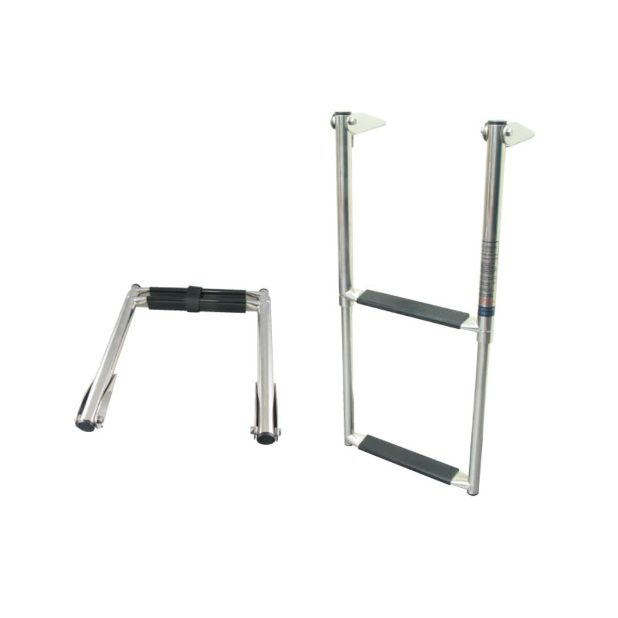 Telescopic Boarding Ladders - Stainless Steel 2 Steps