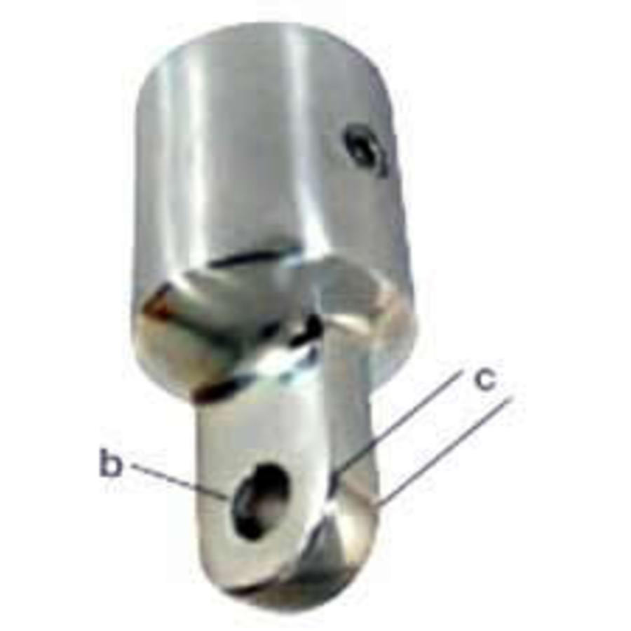 Canopy Bow Ends - Cast Stainless Steel External