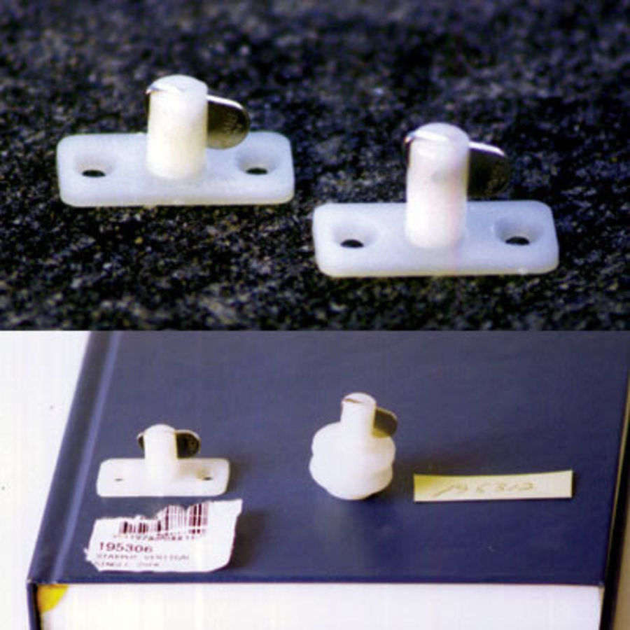 Stayput Fasteners - Vertical Single White
