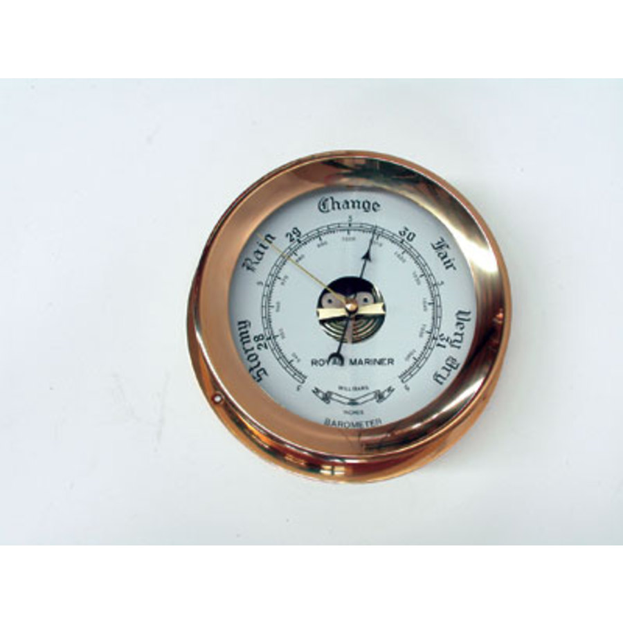 Barometer Brass Plain 116mm Base