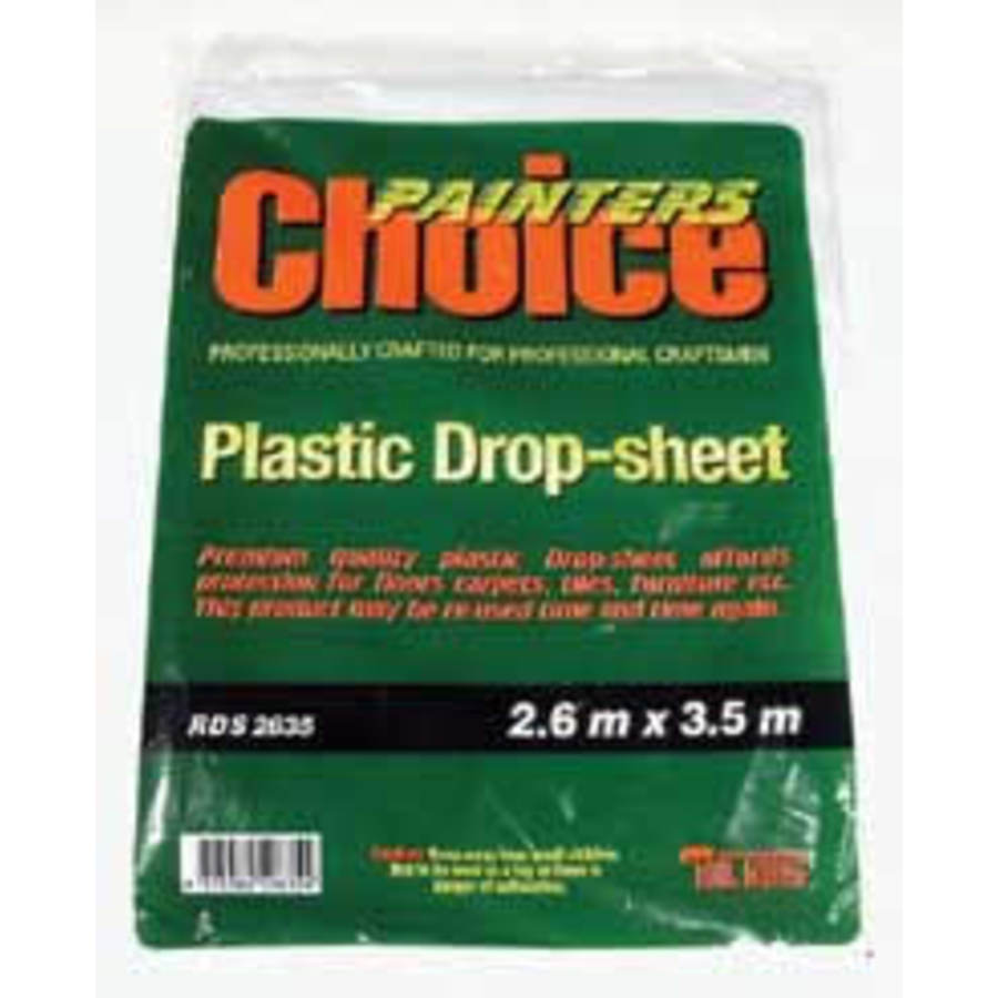 Drop Sheet 2.6 X 3.5m Paint Brushes and Rollers
