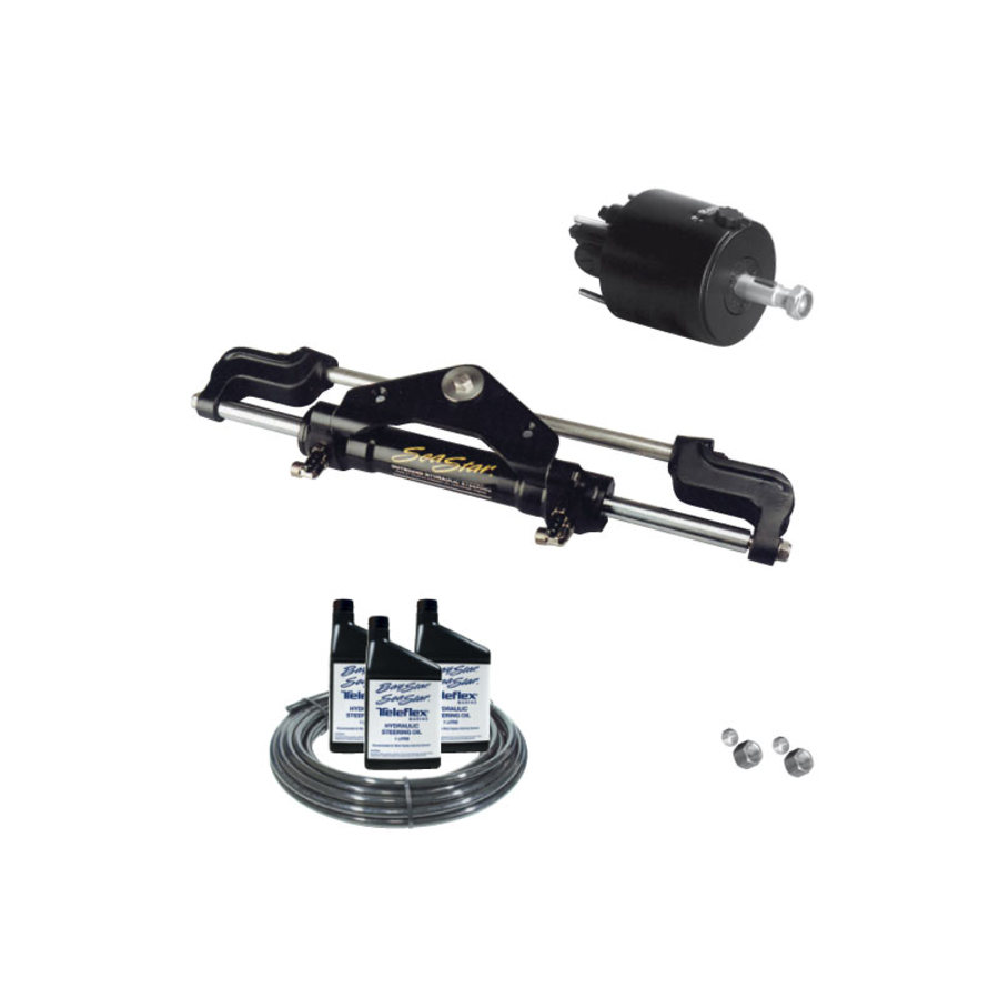 Front Mount Outboard Hydraulic Steering Kit - Single Engine 291016 Cylinder