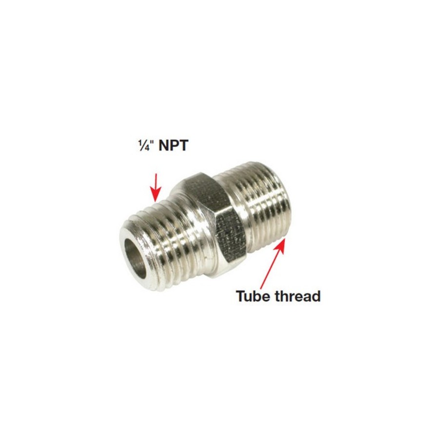 Connector Fitting 1/4\" NPT to 3/8\" tube thread - Image 1