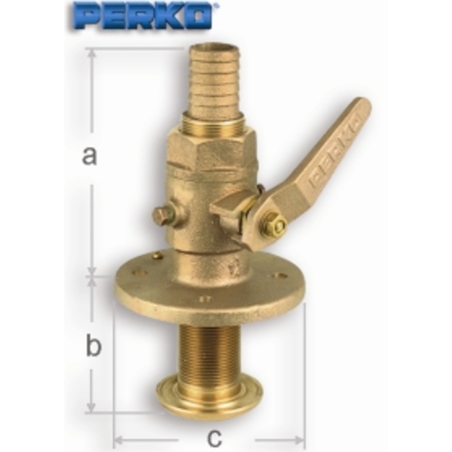 Seacock Bronze 34 Bsp Bronze Thru Hull Fittings