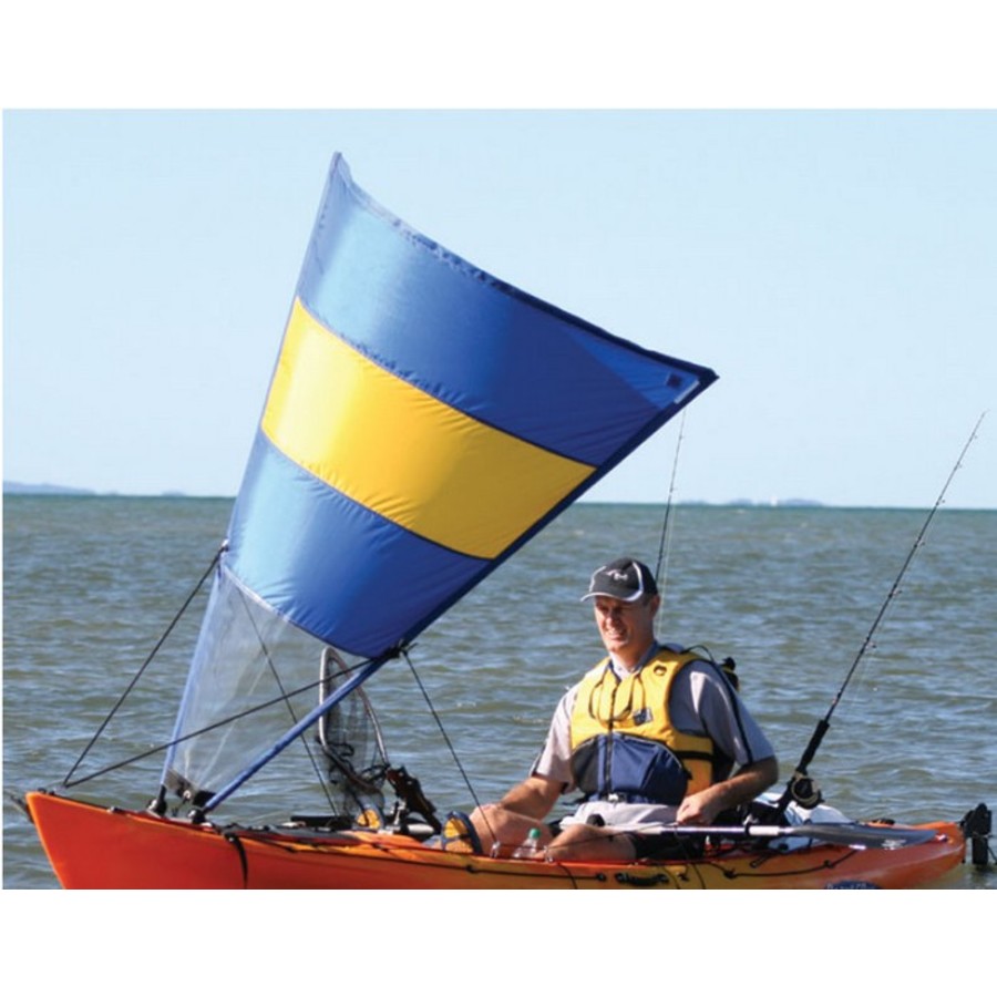 Kayak Sail System Blue/Yellow Canoe and Kayak Accessories