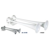 more on BEP Dual Trumpet Air Horns - White Epoxy Coated