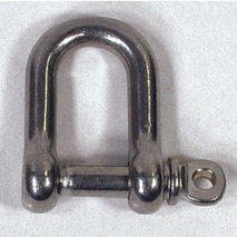 more on Standard \'D\' Shackles - with Screw Pin - G316 SS 8mm