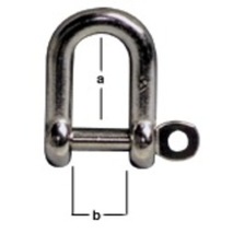 more on Stainless Steel Captive Pin D Shackle - 6mm