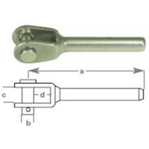 more on Stainless Steel Mini Swage Fork Terminal - 1/8\"