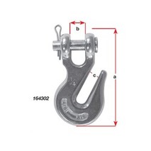 more on Stainless Steel Clevis Grab Hooks - 6mm / 1/4\"
