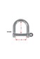 more on Stainless Steel Wide D Shackle - 6mm
