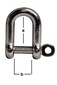 more on Stainless Steel Captive Pin D Shackle - 6mm
